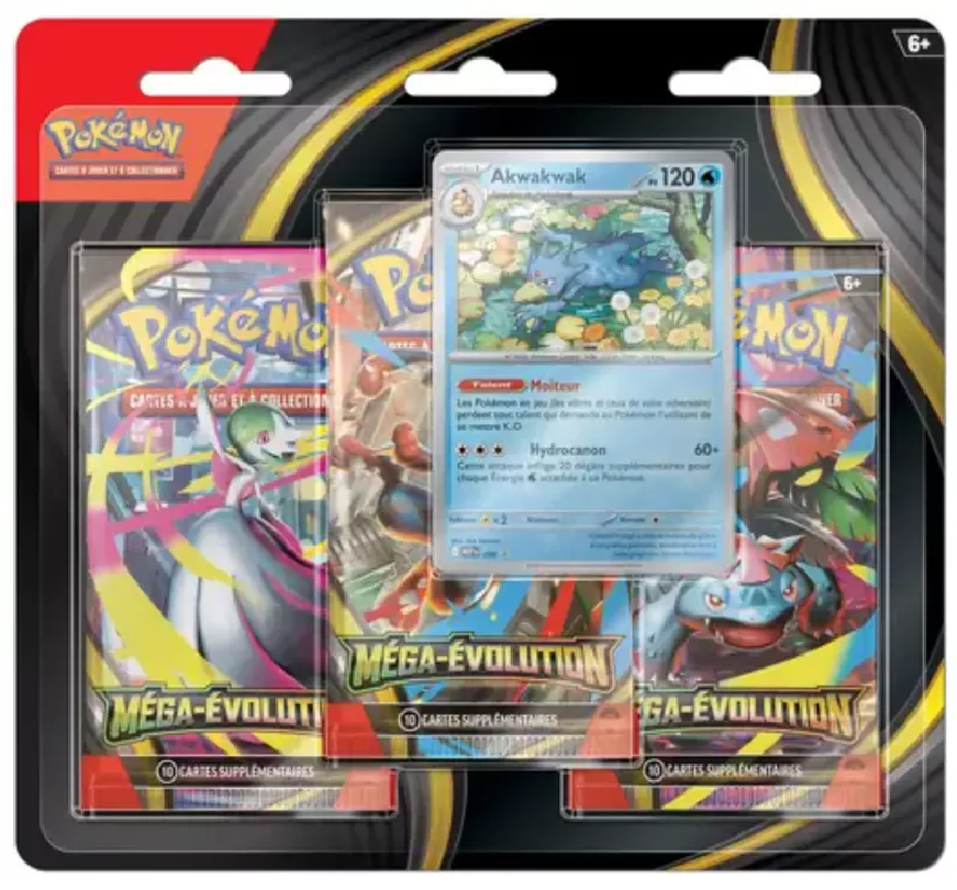 Pokémon - X1 Tripack Modèle Aléatoire Mega Evolution ME01 - FR