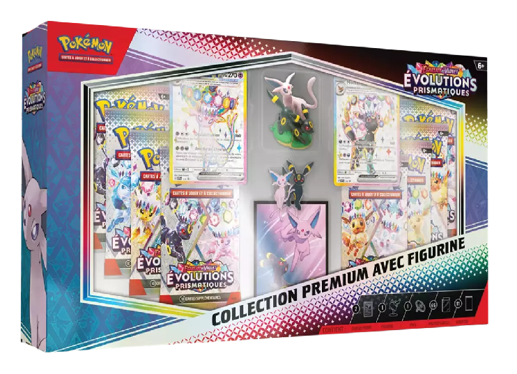 Pokémon - Coffret collection premium avec figurine EV8.5 Evolutions Prismatiques - FR