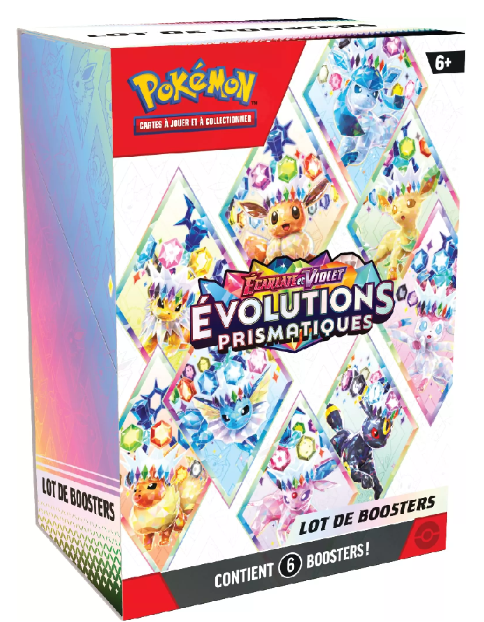 Pokémon - Evolutions Prismatiques Bundle 6 Boosters EV8.5 - FR