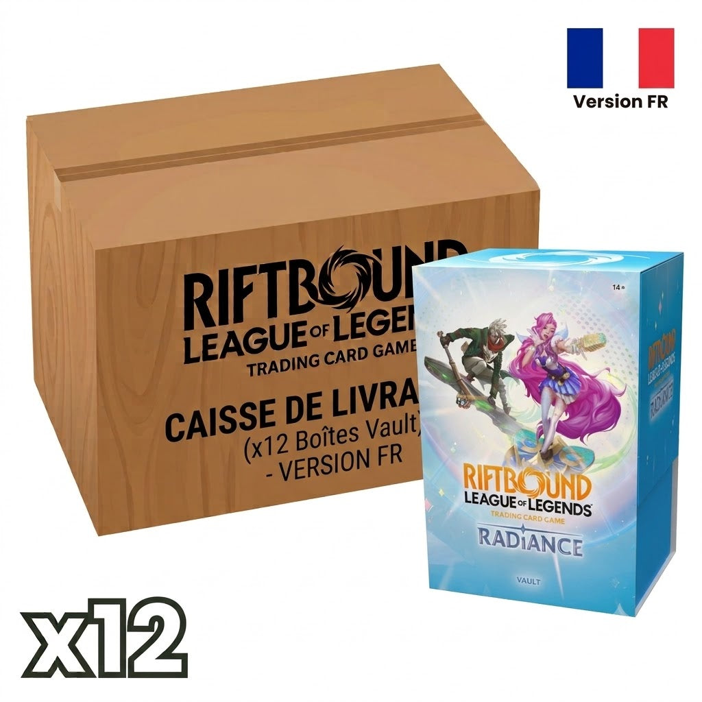 Pré-commande CASE Riftbound: League of Legends TCG - Radiance Boîte de boosters (24 Boosters) - FR