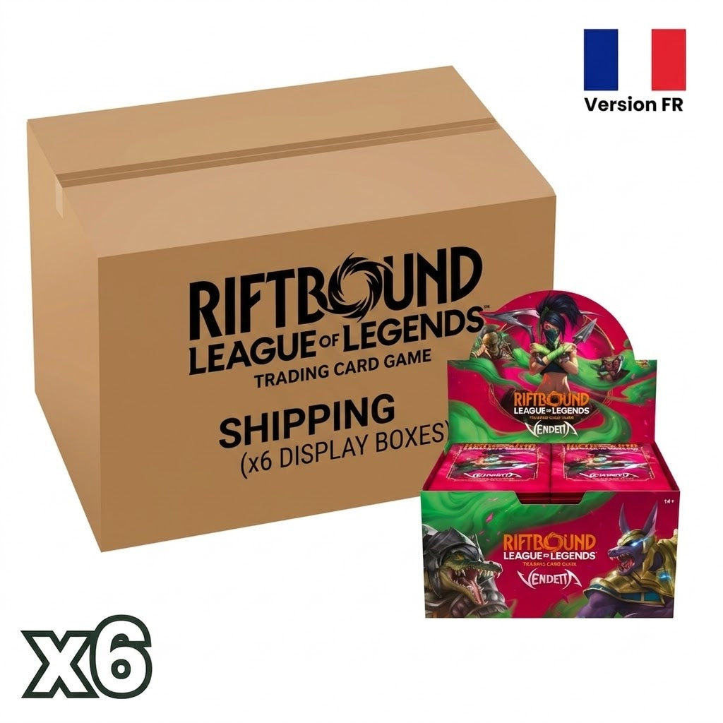 Pré-commande CASE Riftbound: League of Legends TCG - Vendetta Boîte de boosters (24 Boosters) - FR