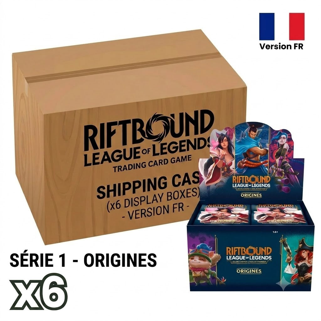 Case Riftbound: League of Legends TCG - Display de boosters Riftbound Origines (24 Boosters) - FR
